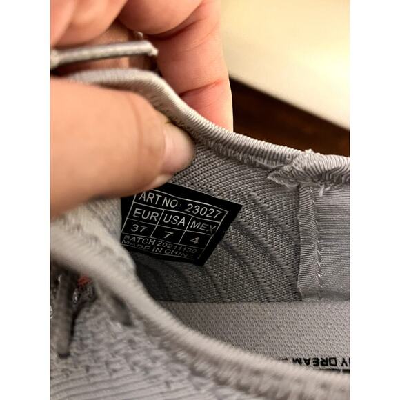 Geers by Dream Seek Women's Mesh Gray/Pink Athletic Slip-on Sneaker-7 - Picture 9 of 10